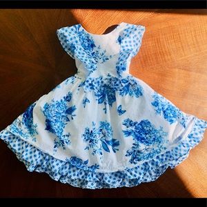 Nannette Kids Hyacinth Butterfly Gingham Dress, 3T